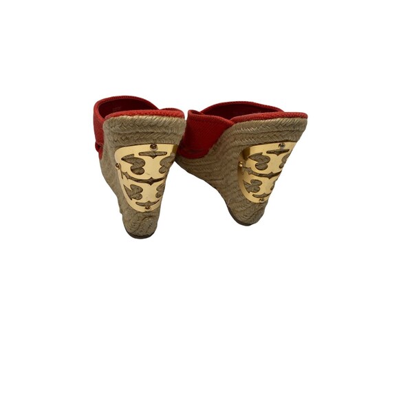 Tory Burch Kristen Espadrille Wedges Size 8.5 - Picture 3 of 8
